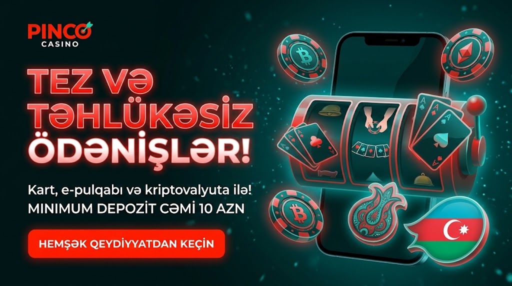 Pinco kazino oyun seçimi görüntüsü